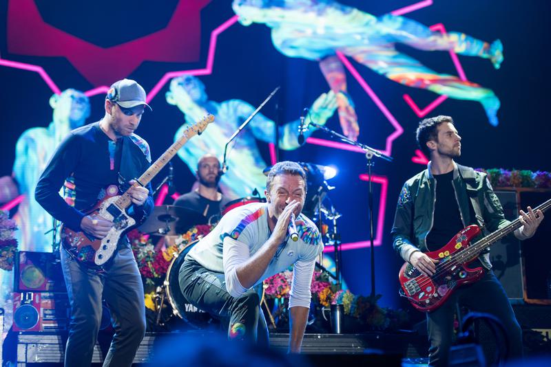 Will Champion and Jonny Buckland attend a private view of Coldplay