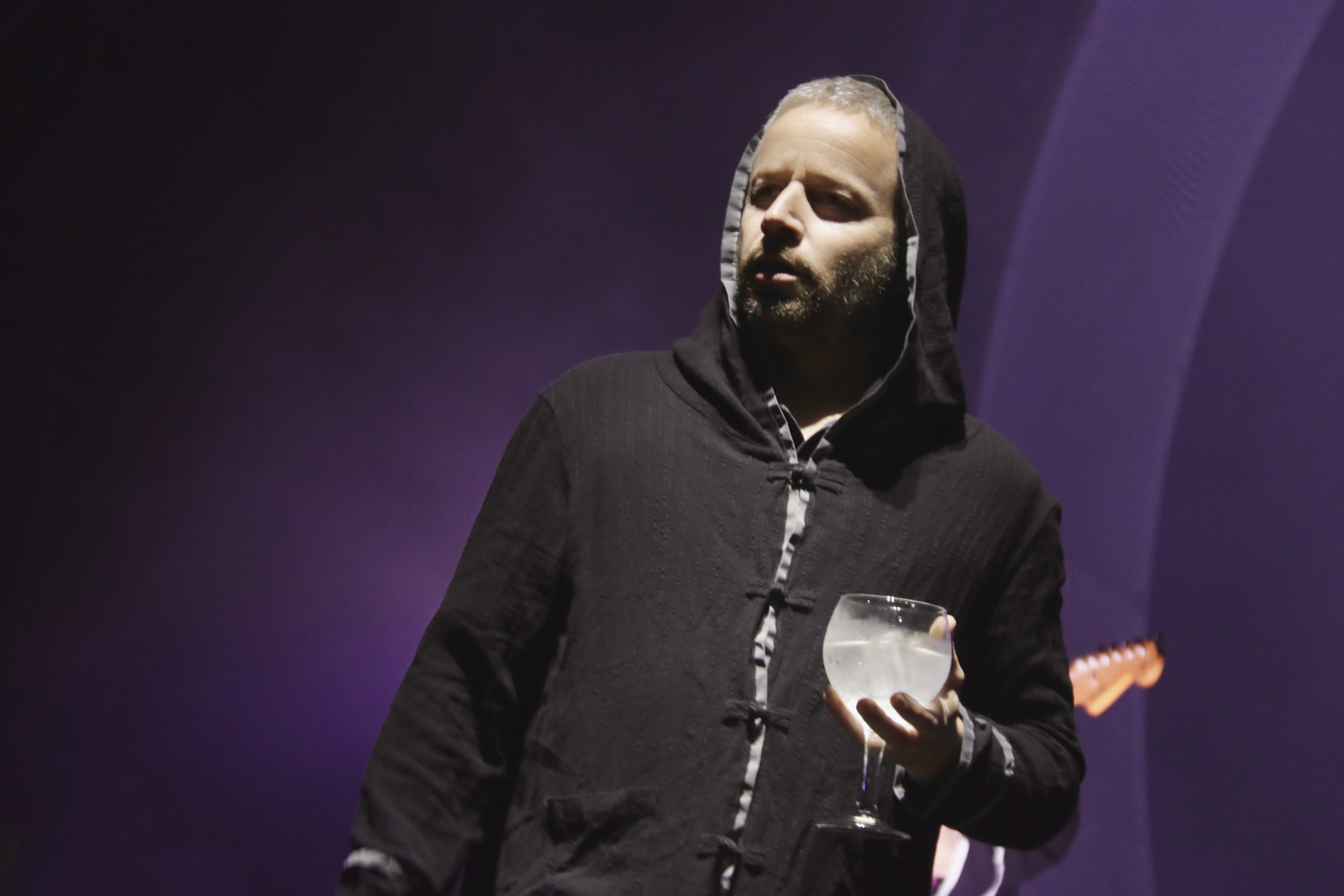 Oques Grasses frontman Josep Montero during La Castanyada del Cabró Rock