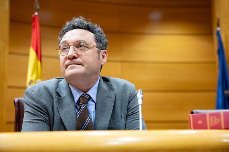 Spain's State Attorney General, Álvaro García Ortiz, during a Senate appearance