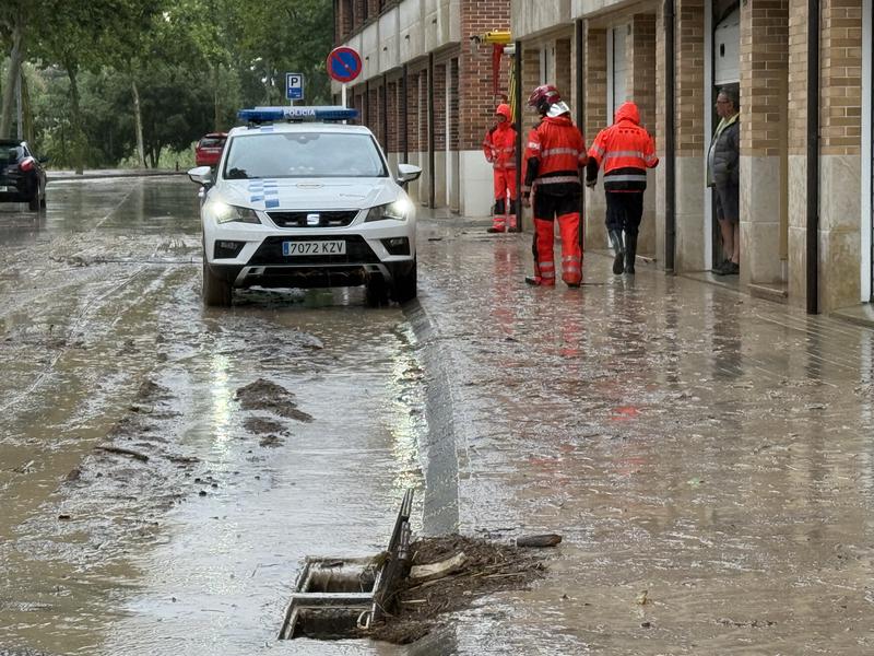 Heavy rain in Tàrrega, in western Catalonia, earlier this July
