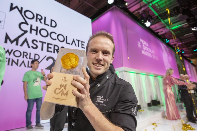 Catalonia's Lluc Crusellas some minutes after winning the World Chocolate Masters award on October 31, 2022