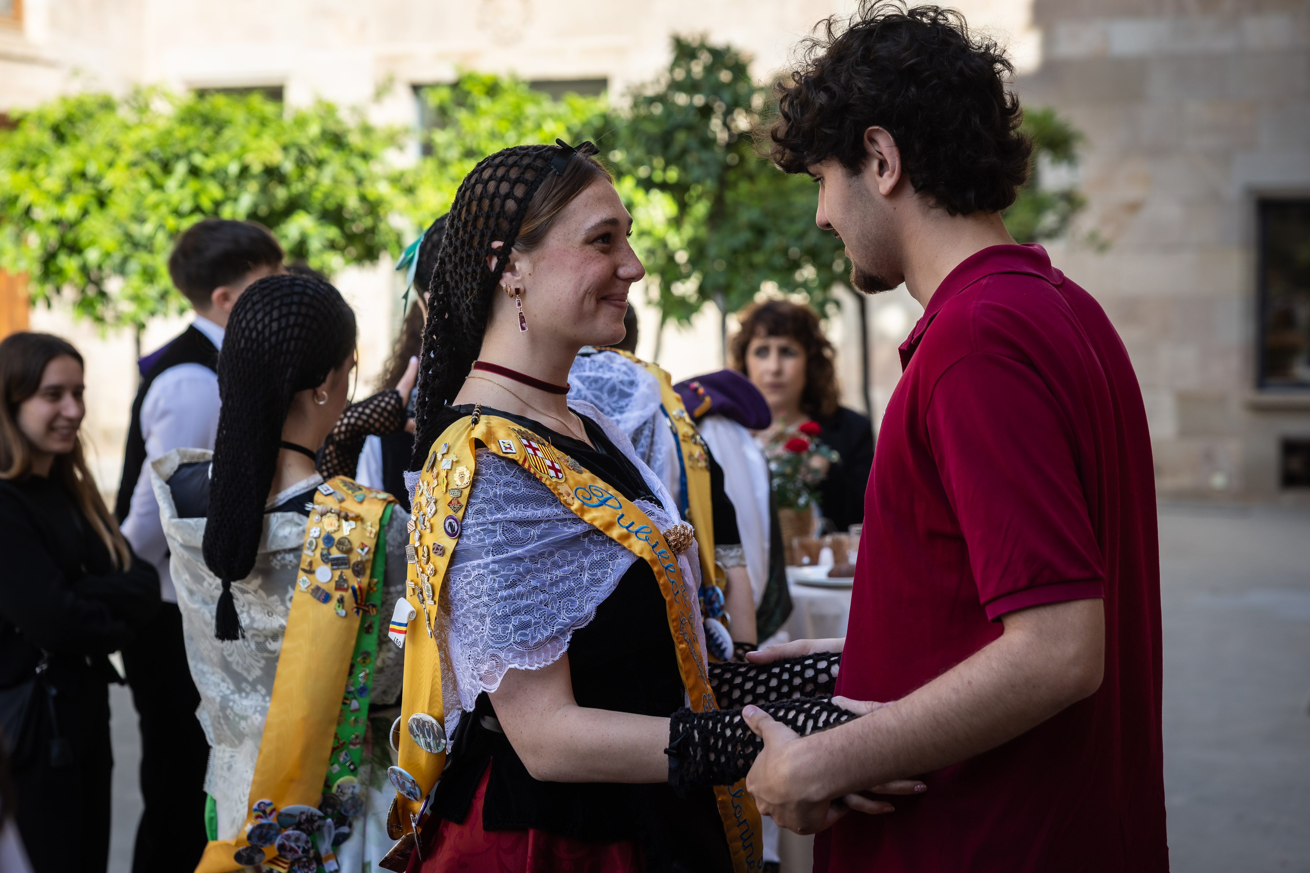 An image from the president's chocolate reception at the government headquarters building