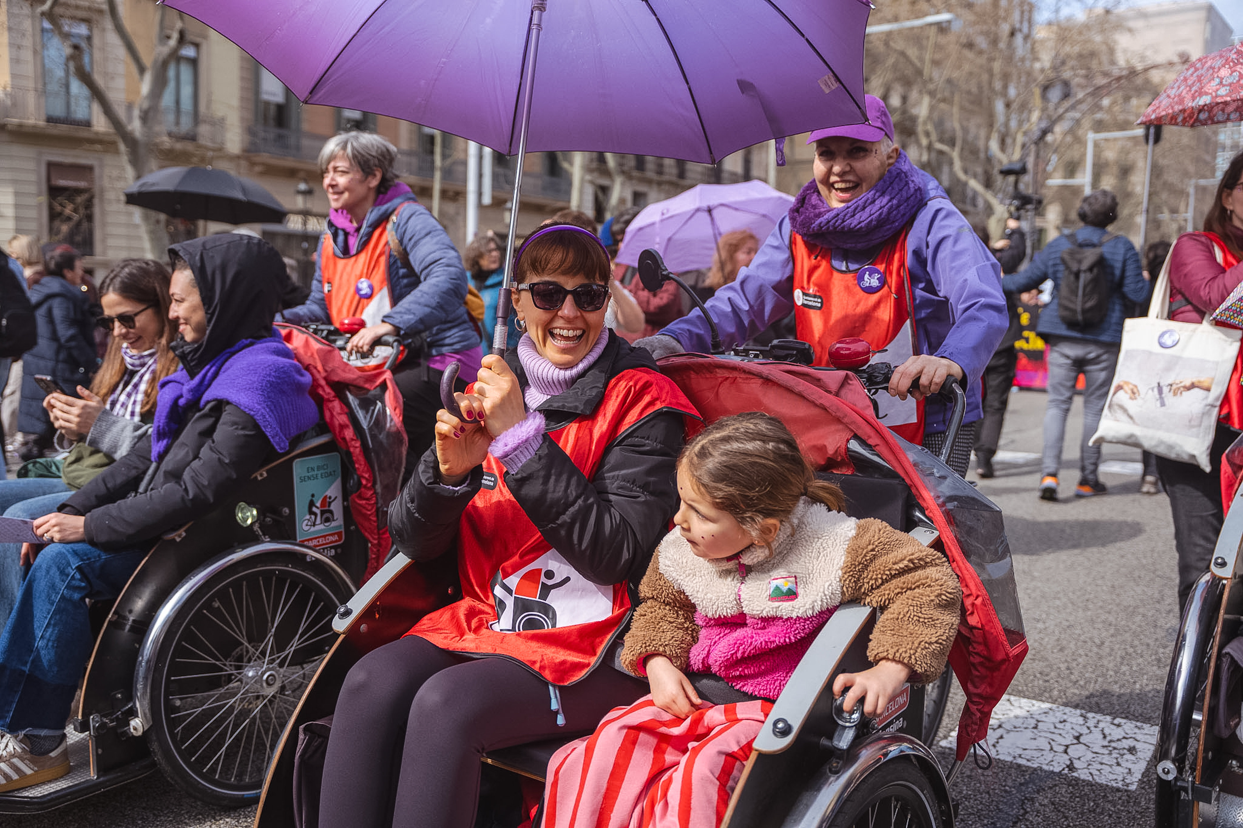 The International Women's Day march in Barcelona organized by Assemblea 8-M