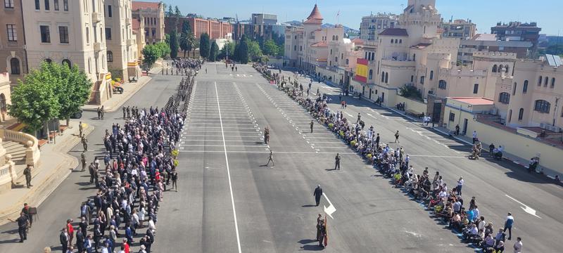 Ceremony in Barcelona's Bruc military barracks on May 14, 2022