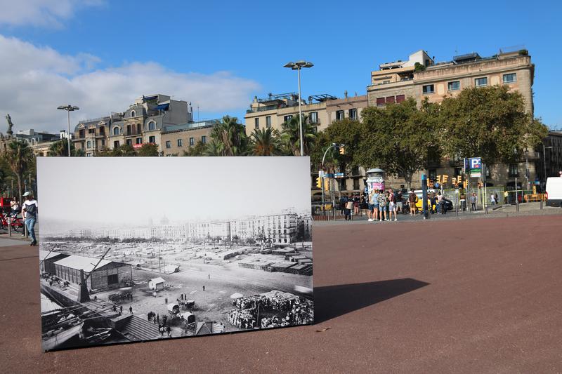 A picture from the exhibit 'Picasso i el port. 1895 – 1904' in Barcelona's harbor