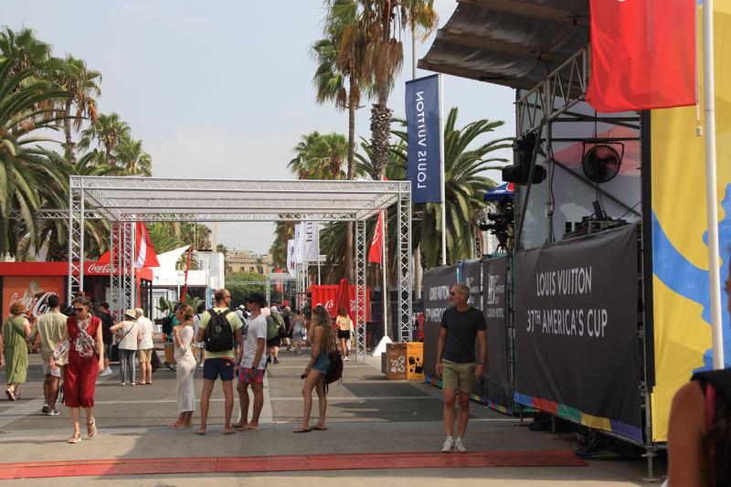 The Race Village for the America's Cup in Moll de la Fusta