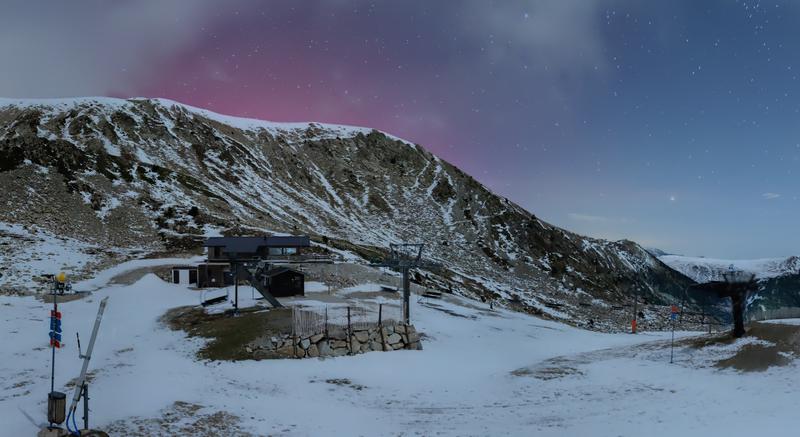 The Northern Lights visible from Vallter