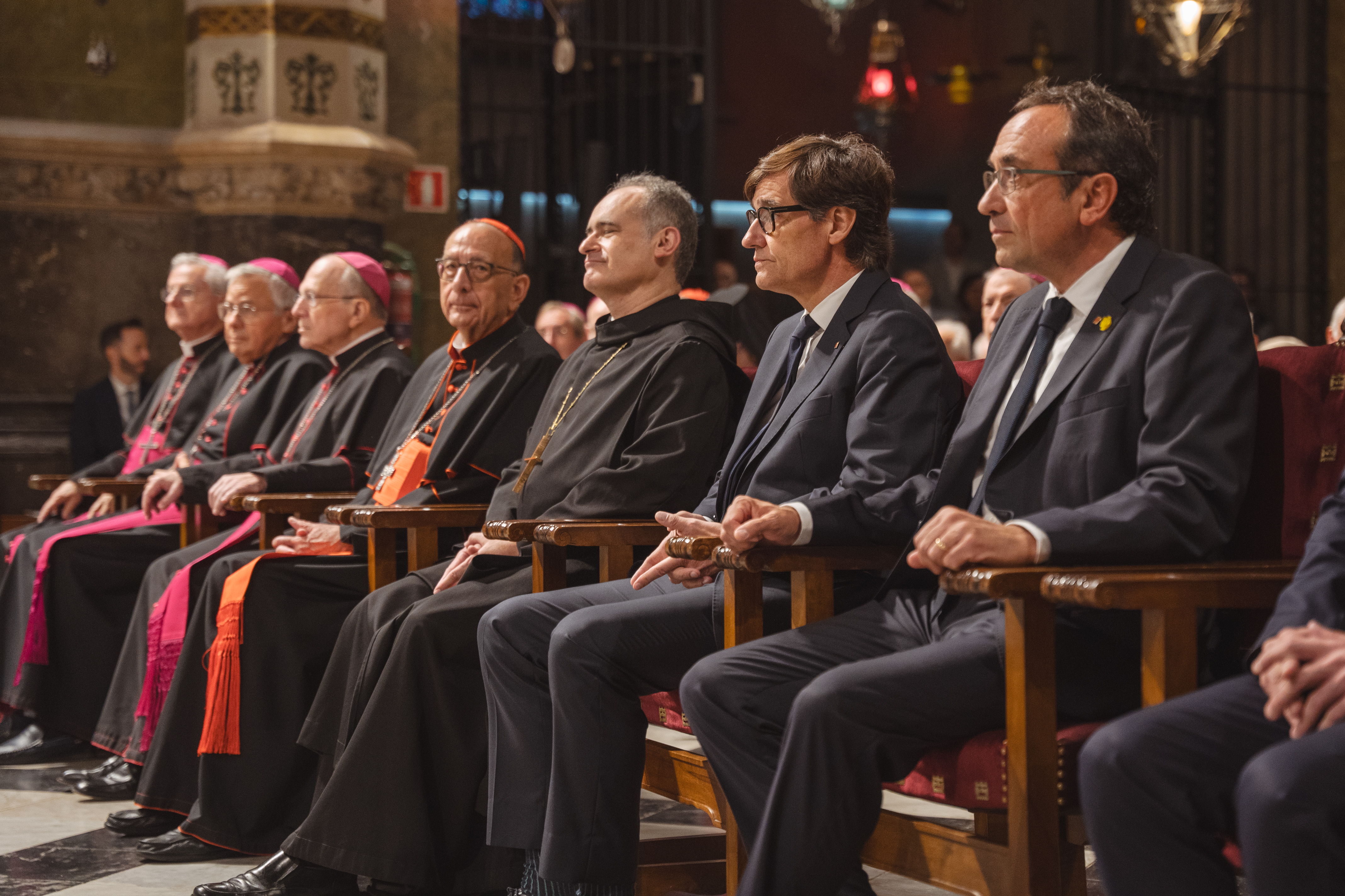 Catalan political authorities in Montserrat