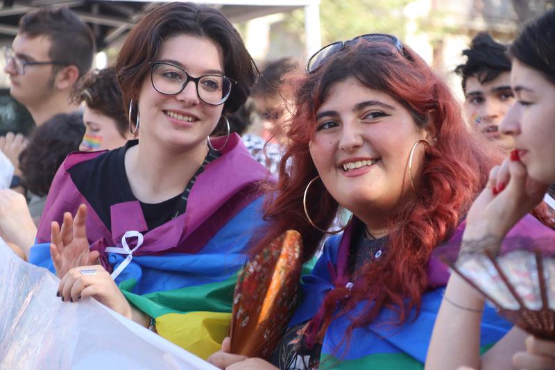 A pride demonstration for LGBTQI+ rights