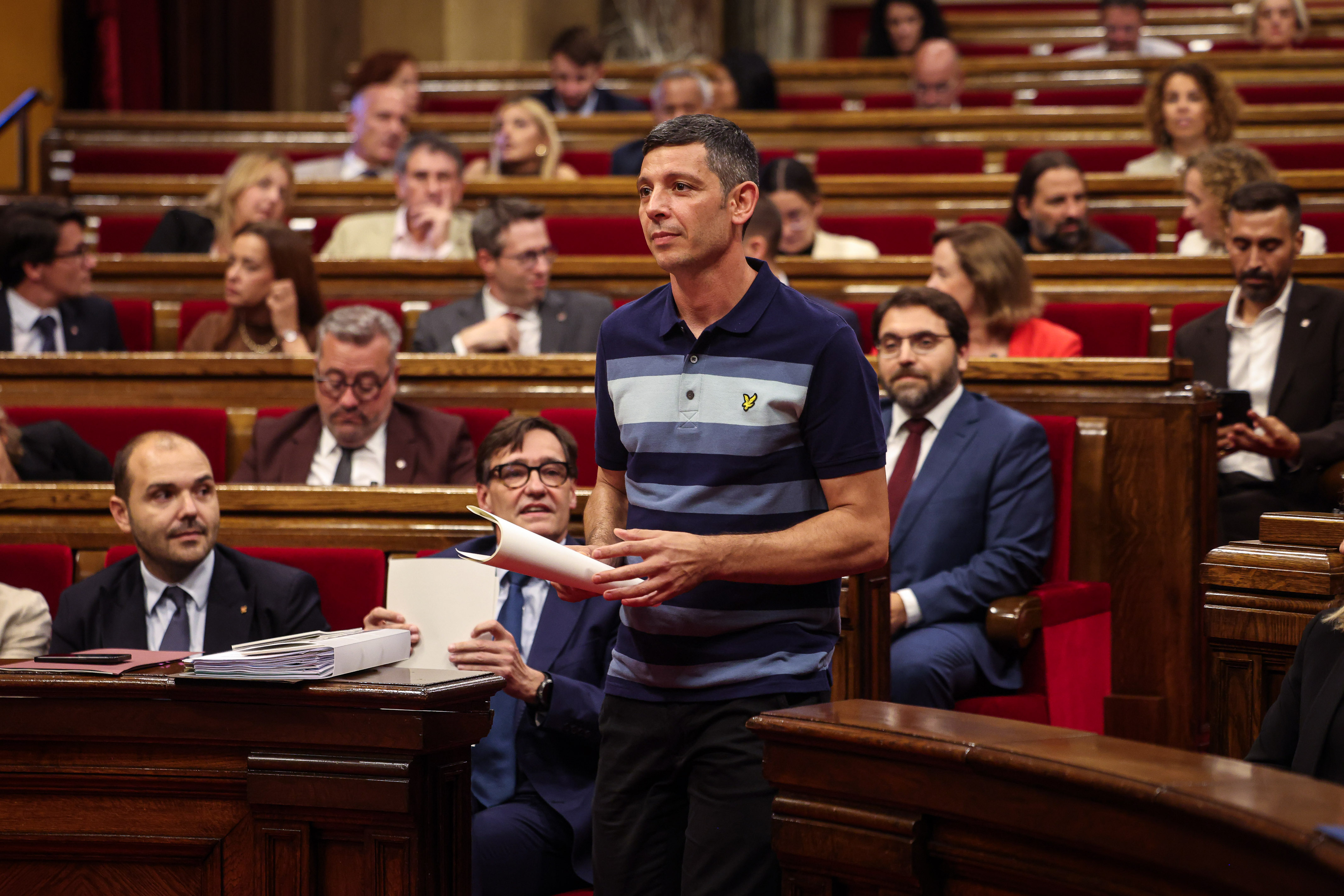CUP MP Xavier Pellicer during the 2025 General Policy Debate
