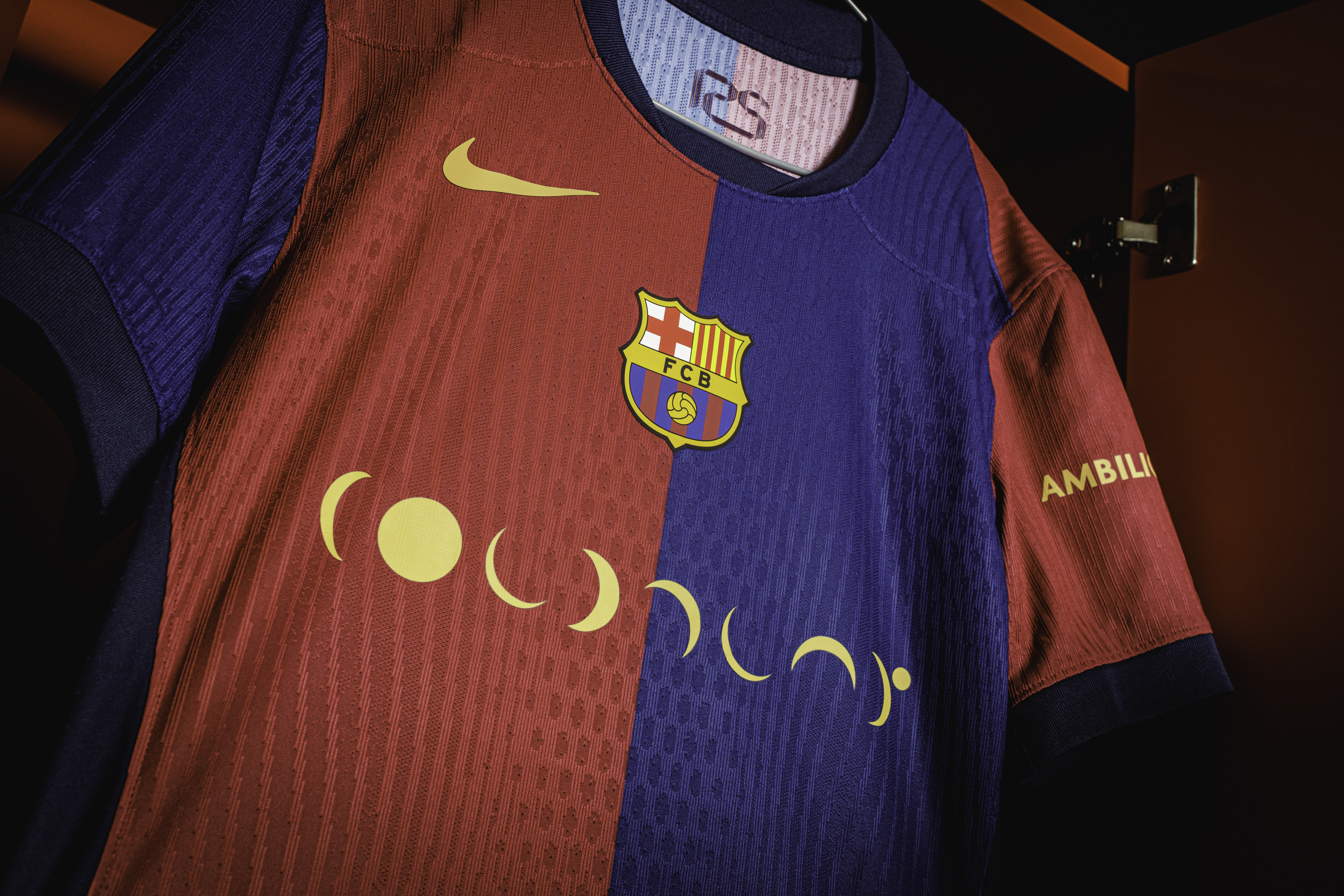 FC Barcelona jersey featuring British band Coldplay.