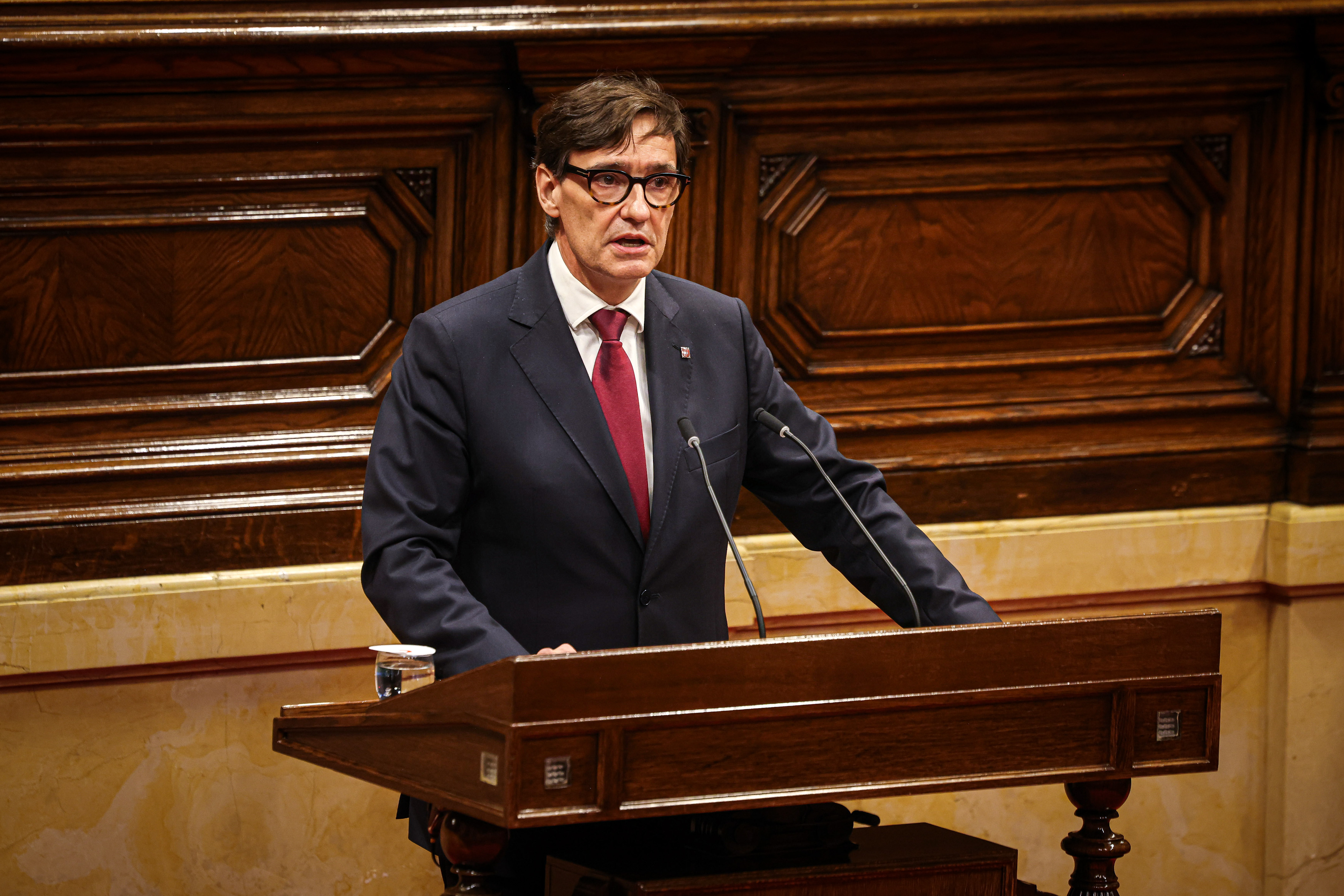 Salvador Illa after being elected 133rd Catalan president on August 8.