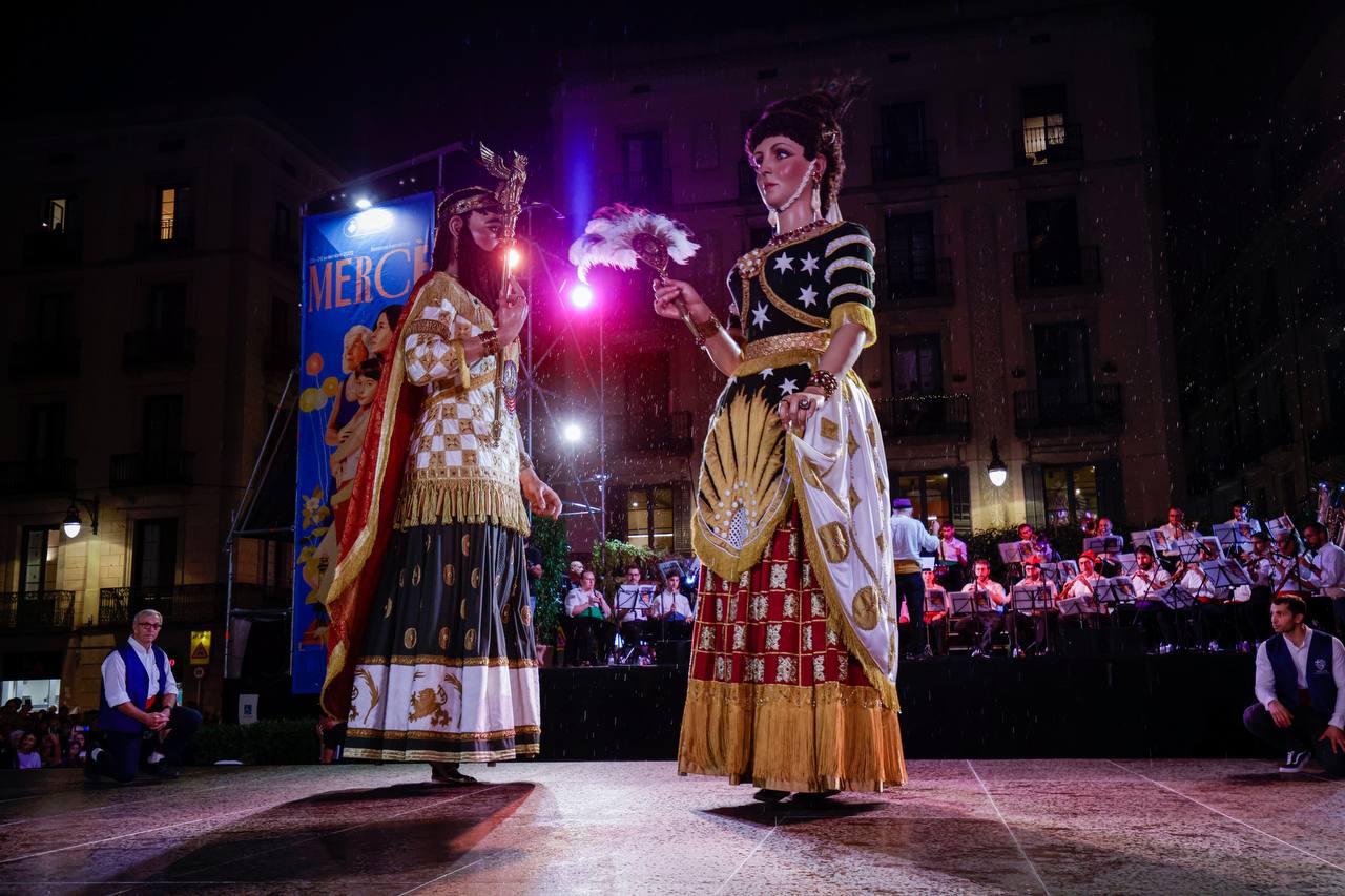 'Gegants' marking the beginning of Barcelona's 2022 La Mercè festivities