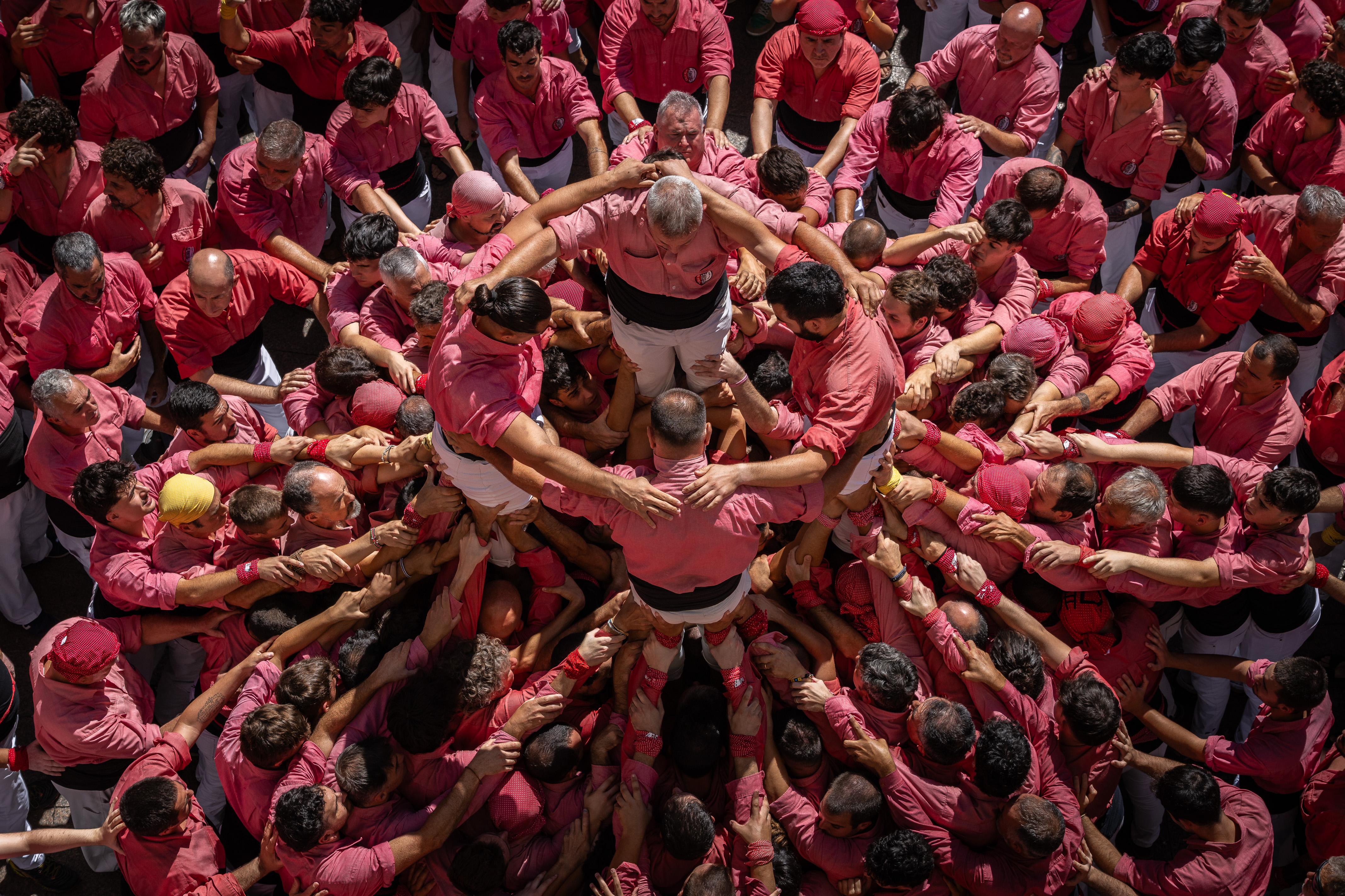 Human tower by Colal Vella.