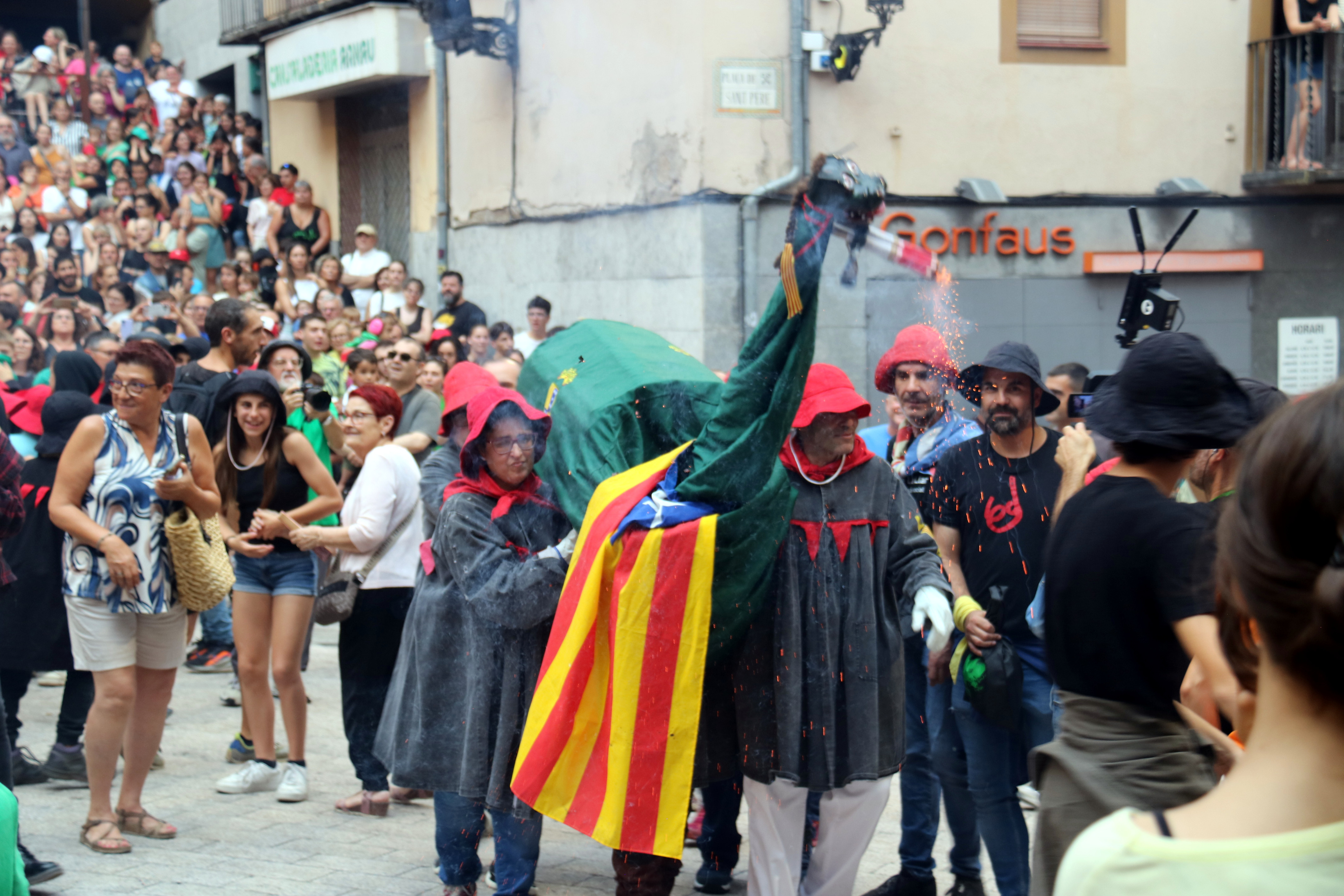 One of the dances during the Patum de la Llar
