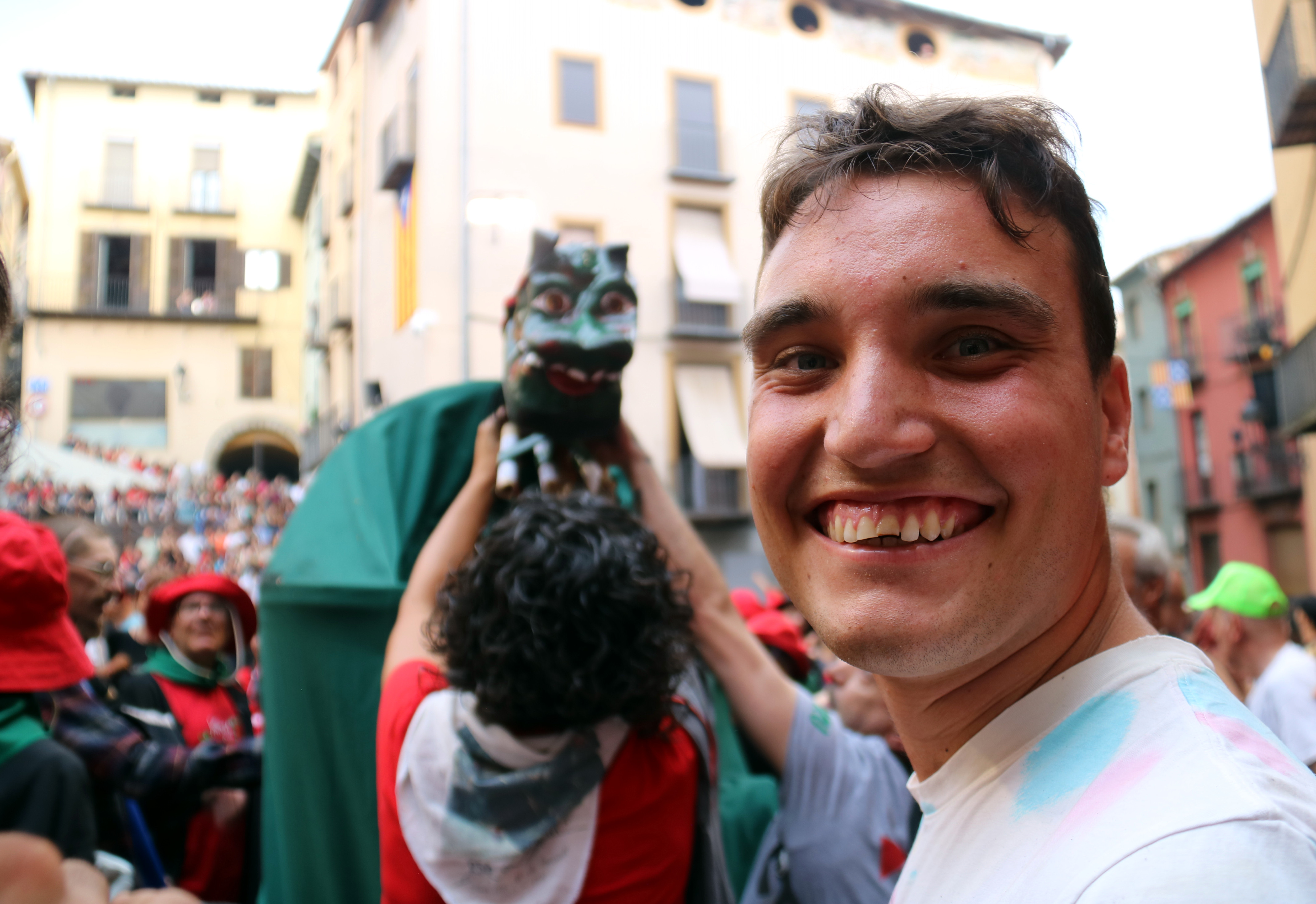 Scenes during La Patum de la Llar
