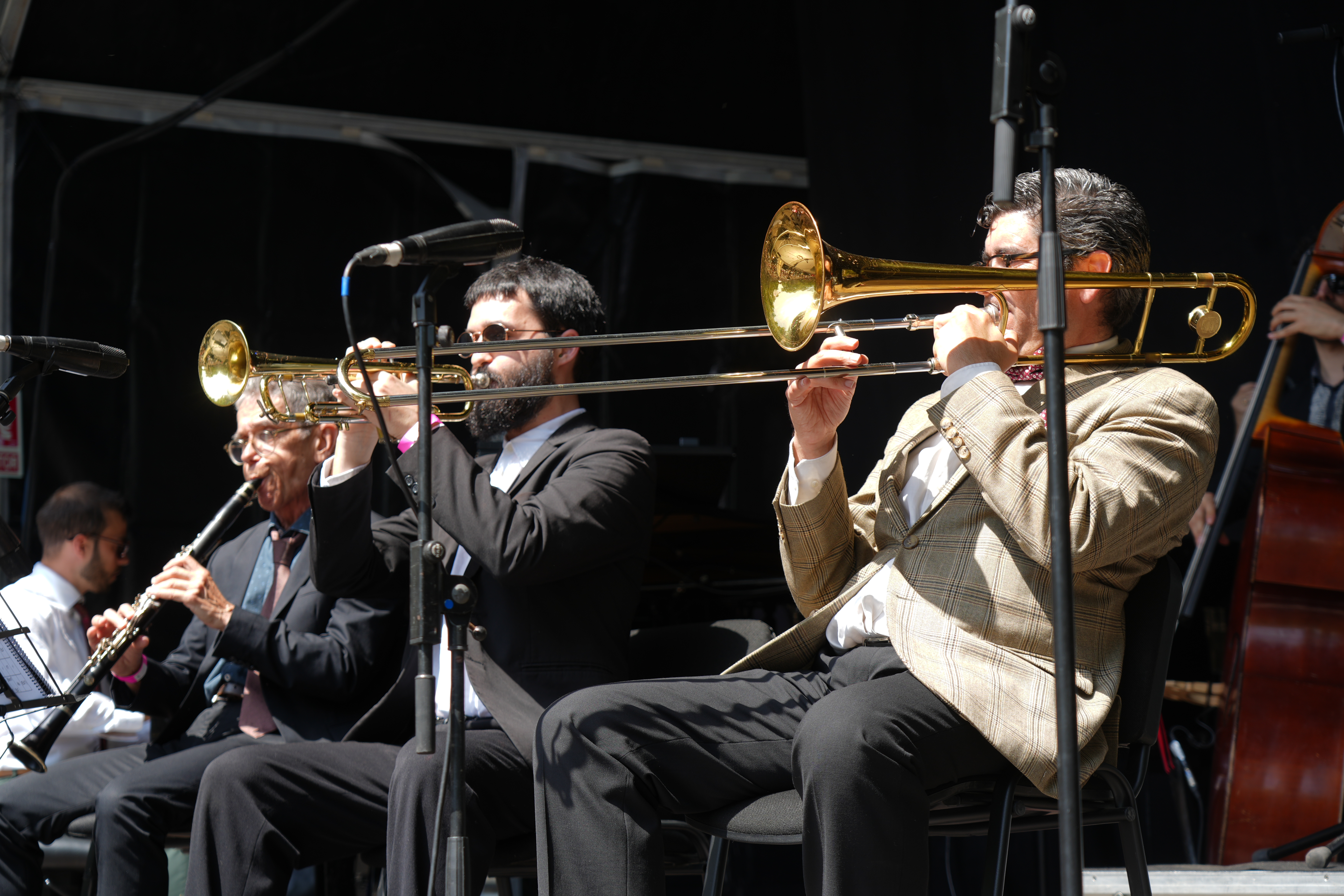 A moment from the Sunset Rhythm Kings performance during International Jazz Day in Barcelona