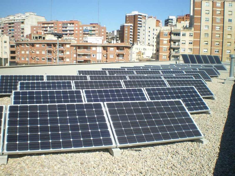Solar panels in the southern Catalonia city of Reus