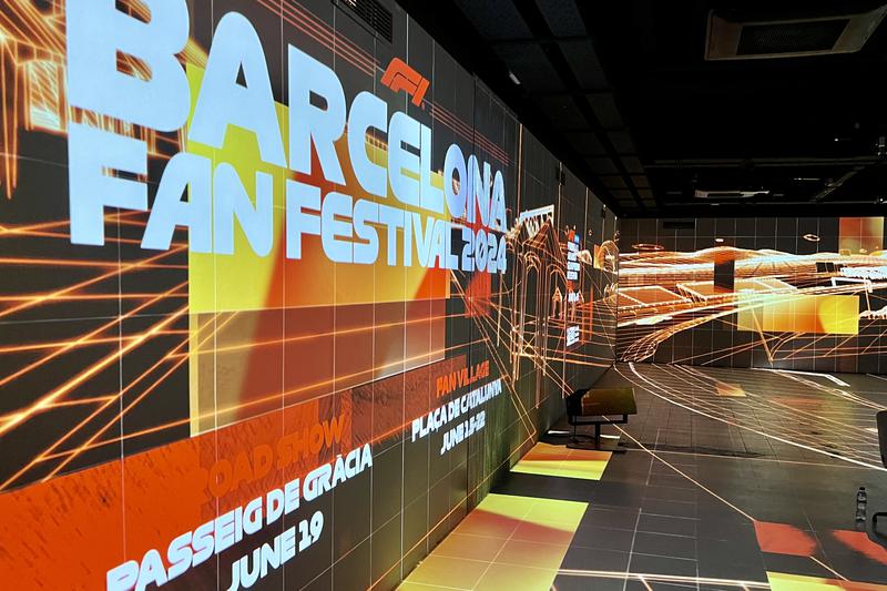 A moment of the Formula 1 road show presentation in Barcelona on May 14, 2024