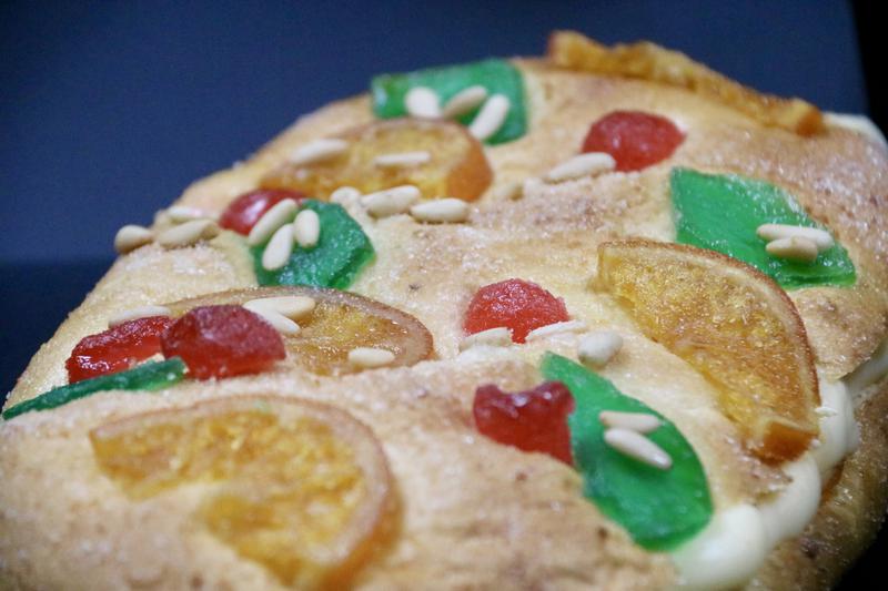 A candied fruit cake at the Zaguirre pastry shop.