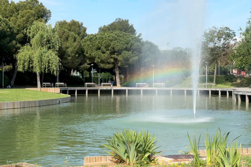 Solidarity Park in Prat de Llobregat, one of the climate shelters that will be on offer to citizens during summer 2025