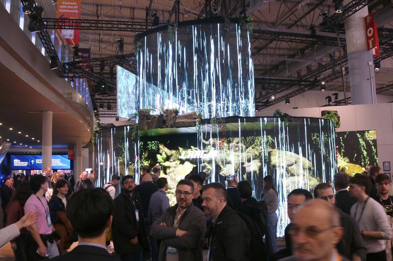 An immersive display at ISE 2025