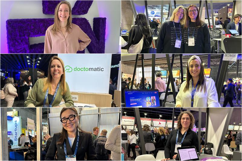 Six female entrepreneurs at the 2025 edition of 4YFN startups fair in Barcelona