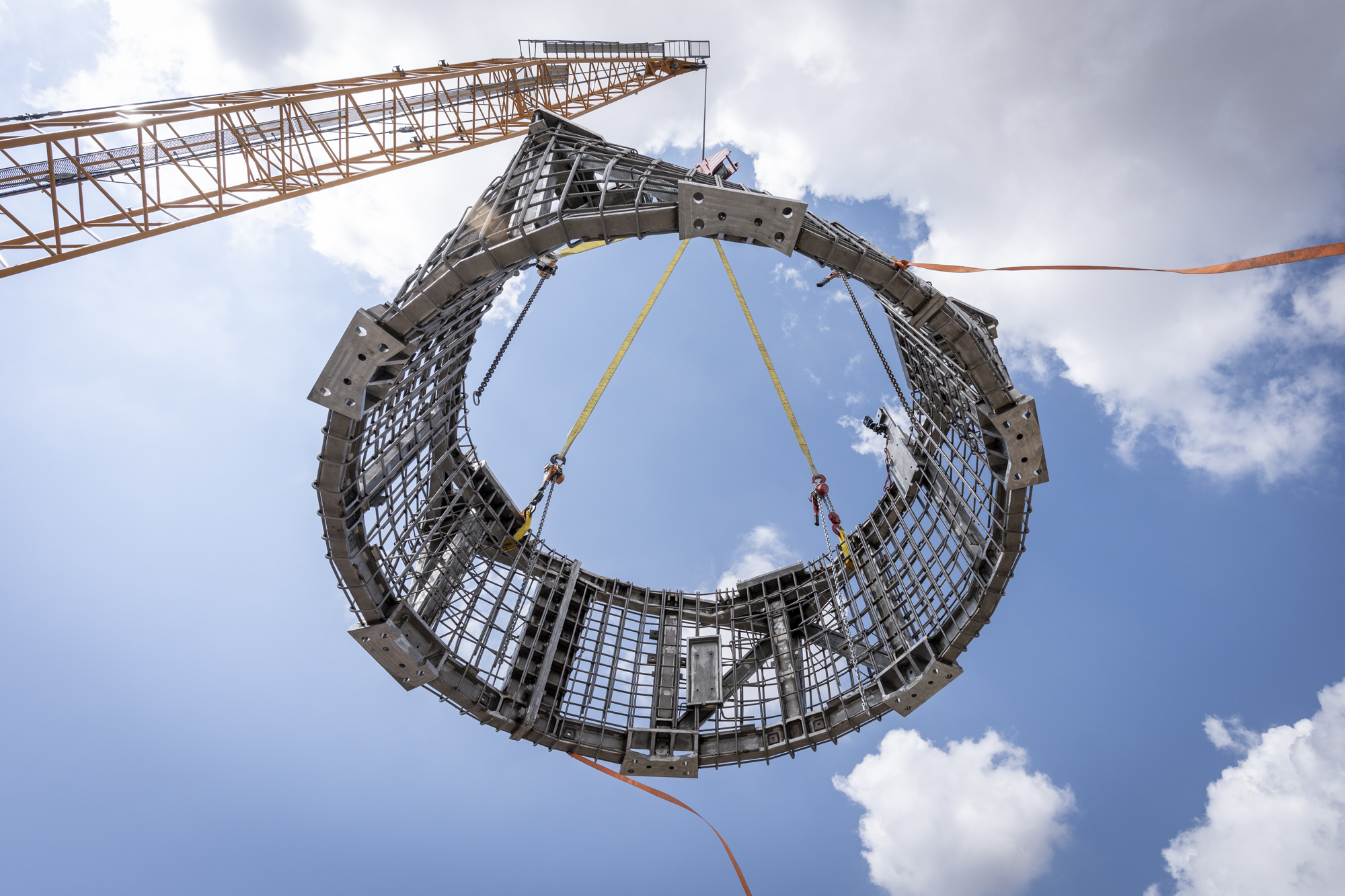 One of the construction elements installed at Sagrada Família's Tower of Jesus