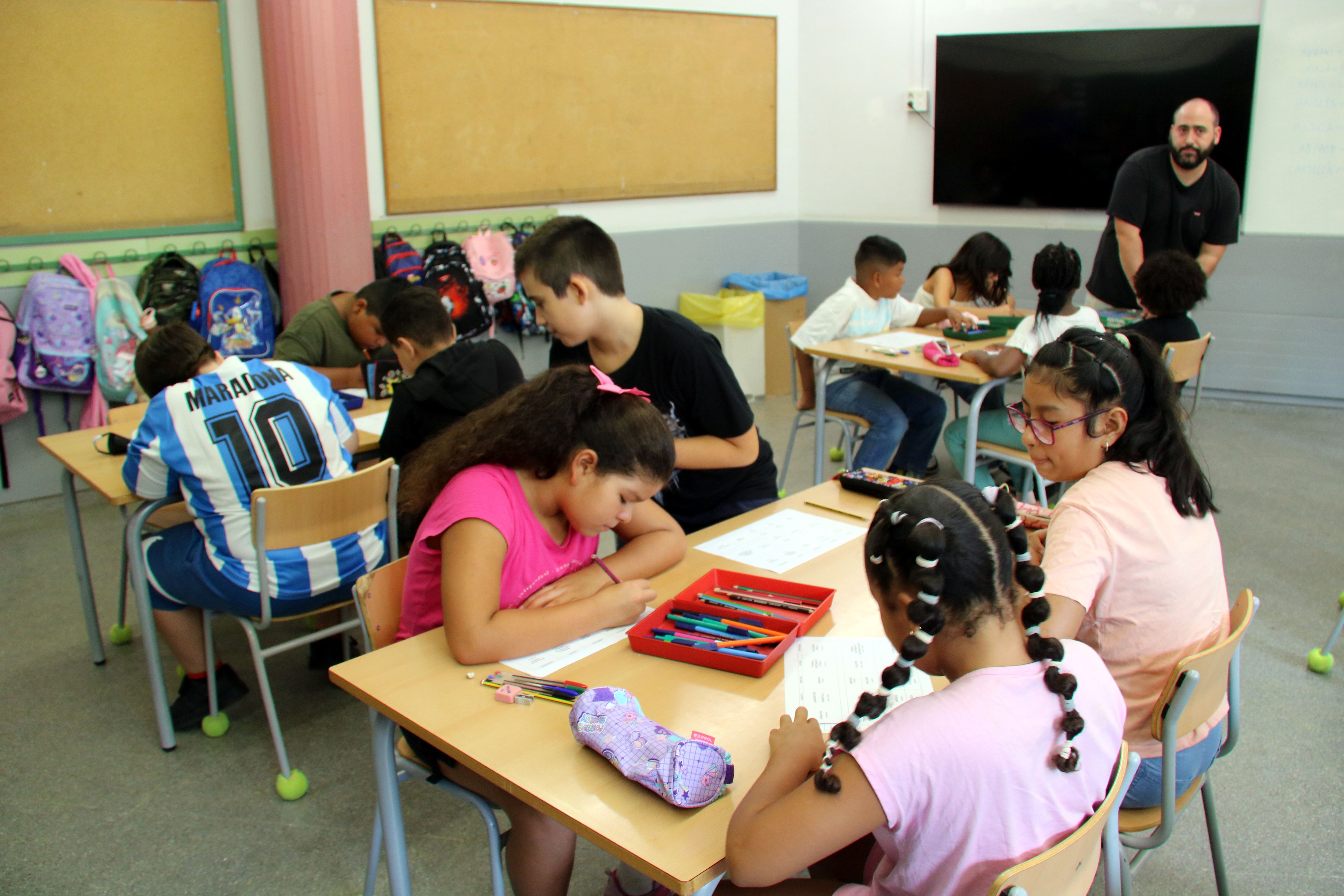A classroom in the Escola Ponent in Granollers
