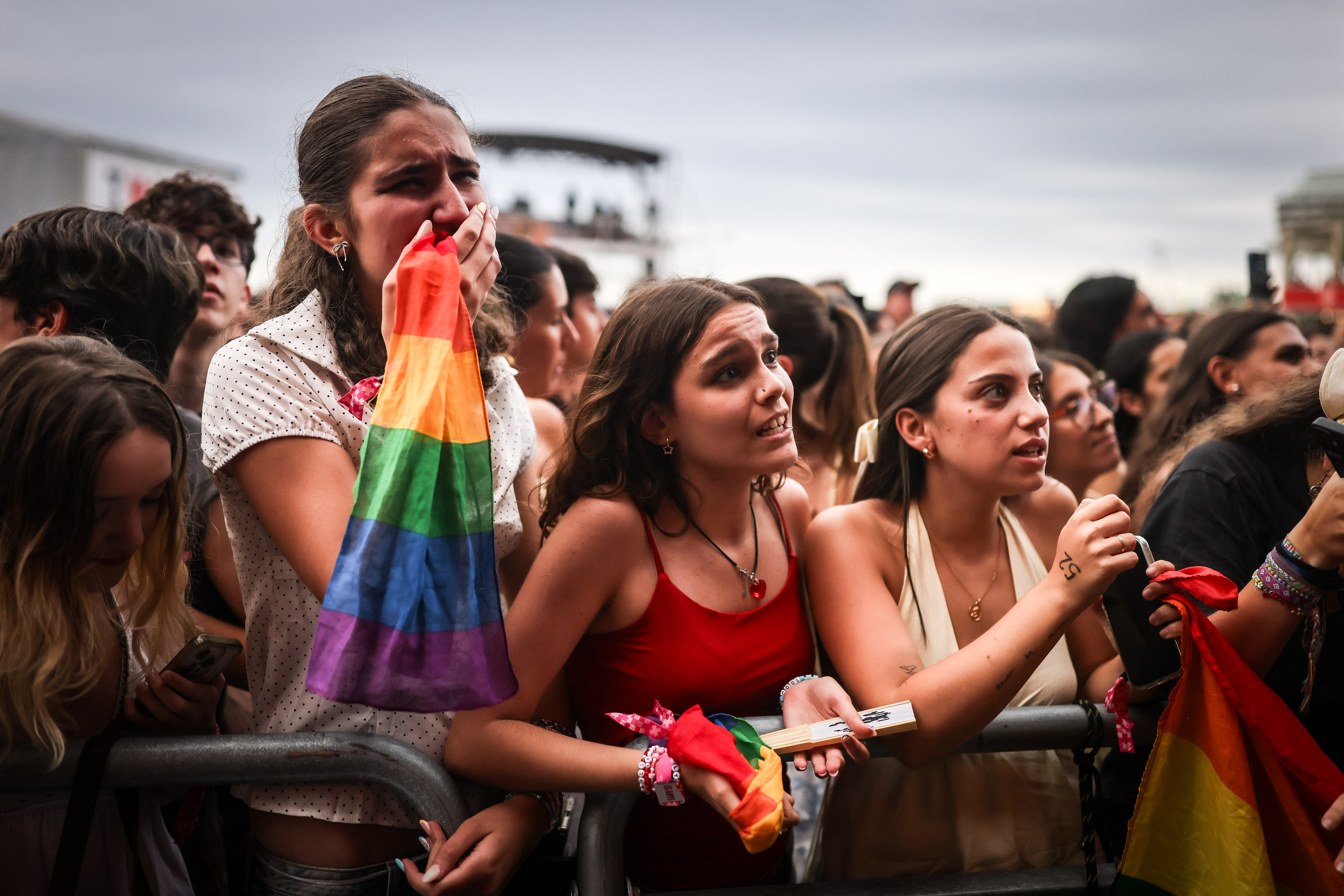 Fans of Girl in Red at her concert in Barcelona at the Cruïlla Festival