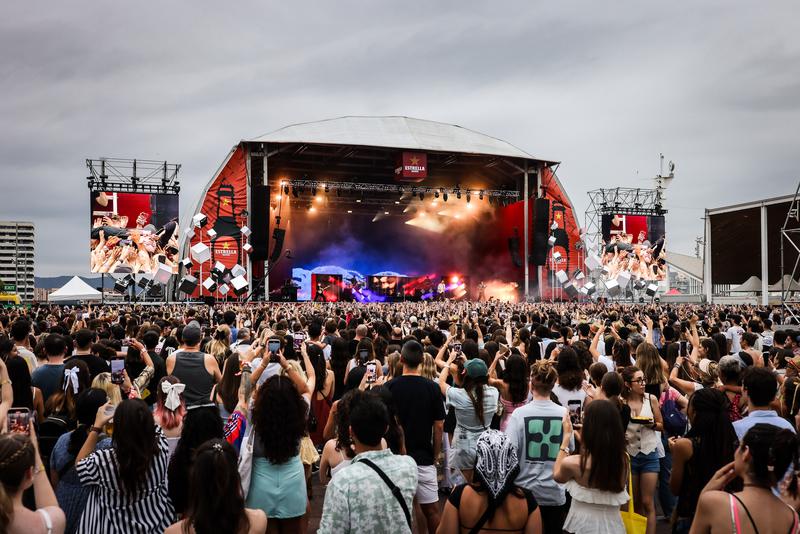 Thousands of attendees at Barcelona's largest local music festival, Cruïlla Festival, on July 9, 2025
