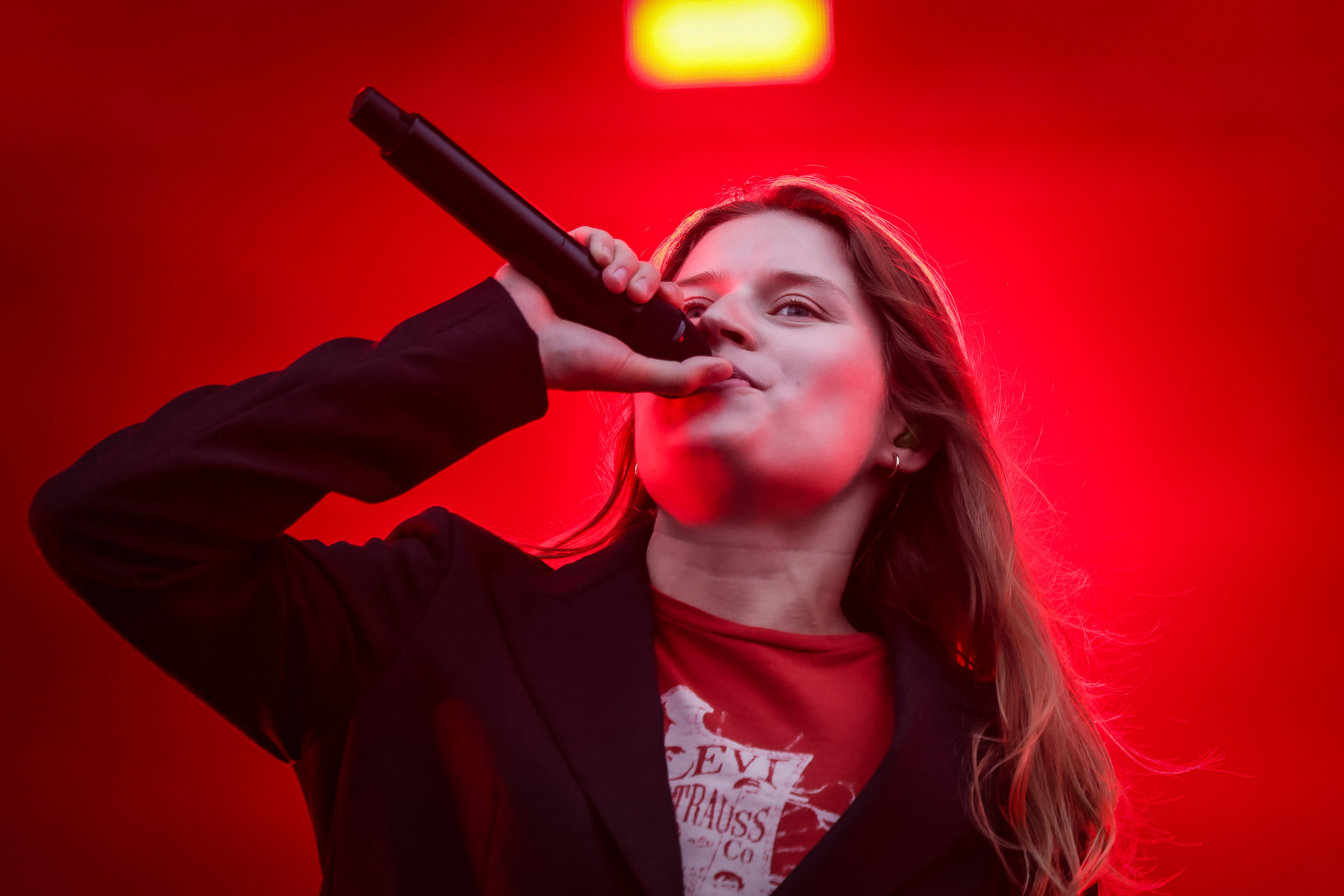 Musician Girl in Red performing in Barcelona during the first day of the 2025 Cruïlla Festival