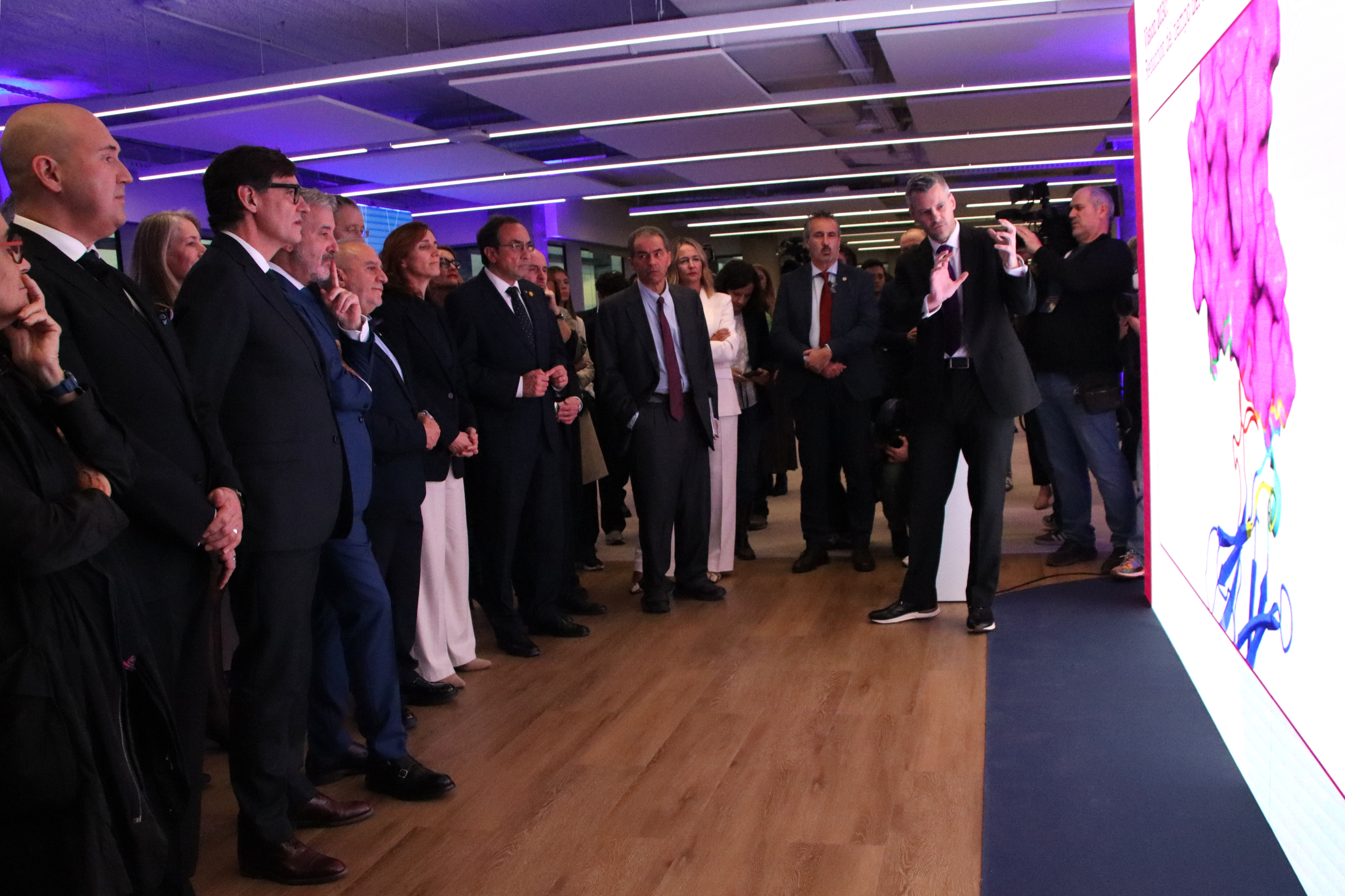 Authorities visit AstraZeneca's new global hub at Barcelona's Estel building