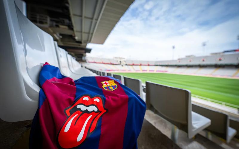 FC Barcelona unveils special El Clásico shirts with The Rolling Stones'  iconic lips logo