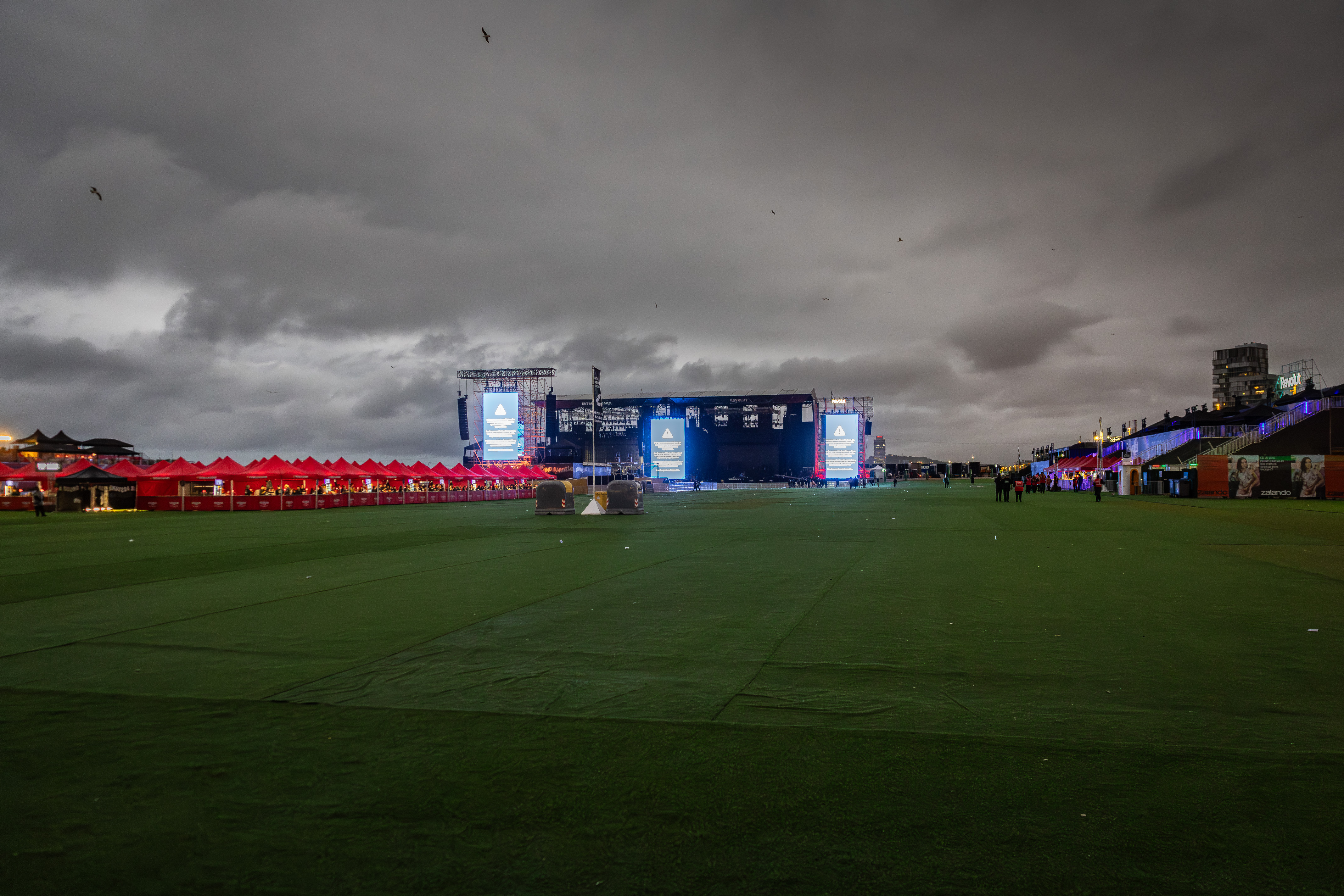 One of the main stages at Primavera Sound empty after headline acts were cancelled