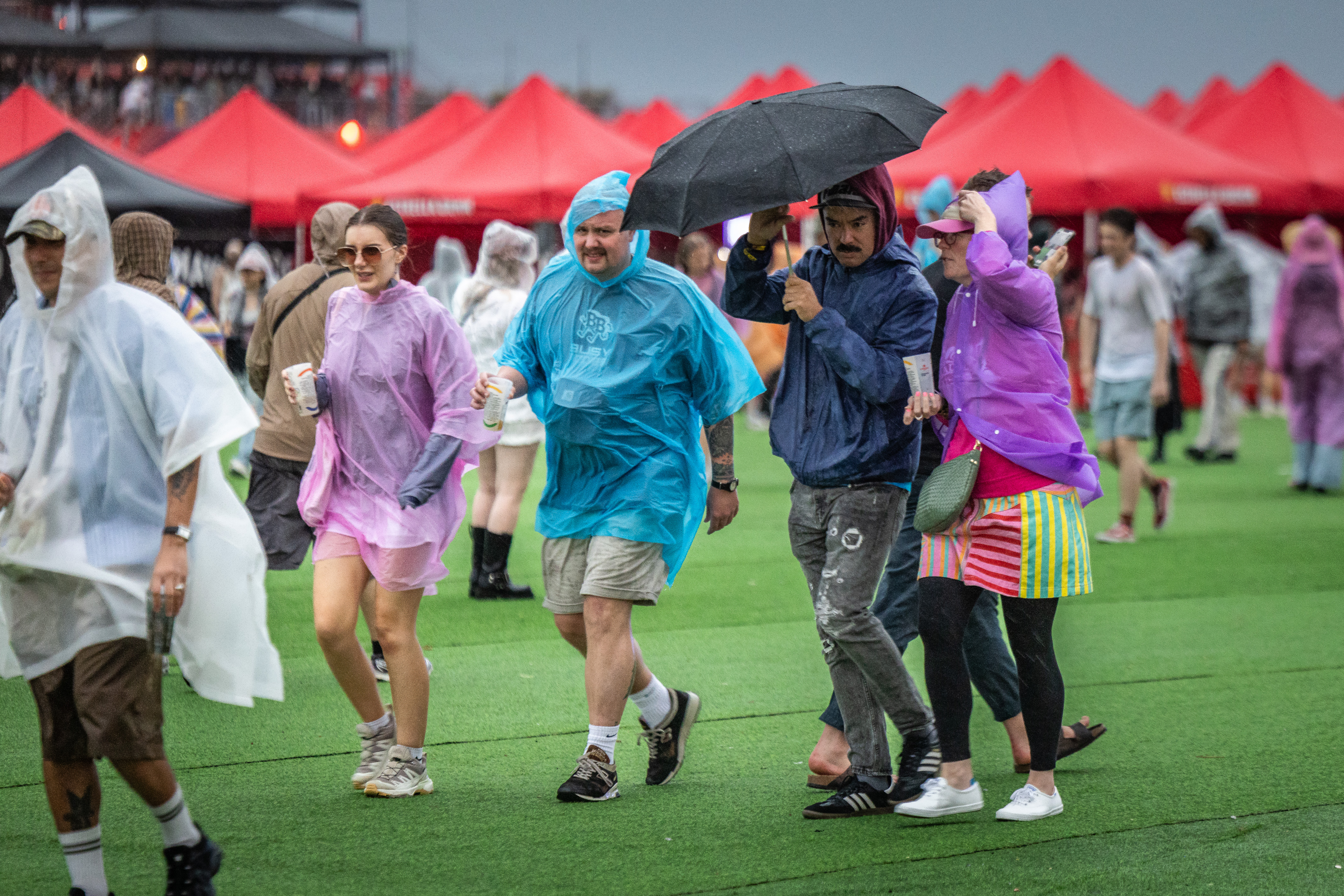 Fans removed from the main stage area after gig cancellations at Primavera Sound