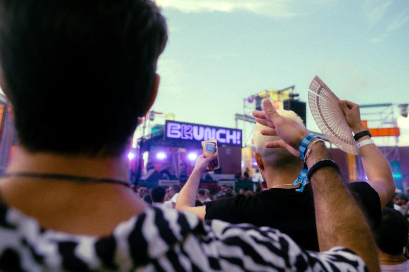 Festival-goers enjoying a concert at Brunch Electronik Festival