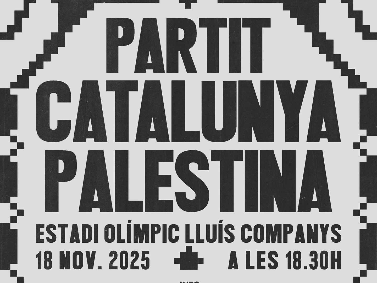 Catalonia vs. Palestine match poster