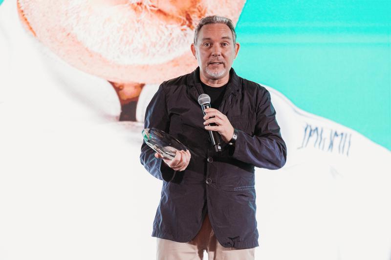 Albert Adria receives the award as the second best chef in the world. 