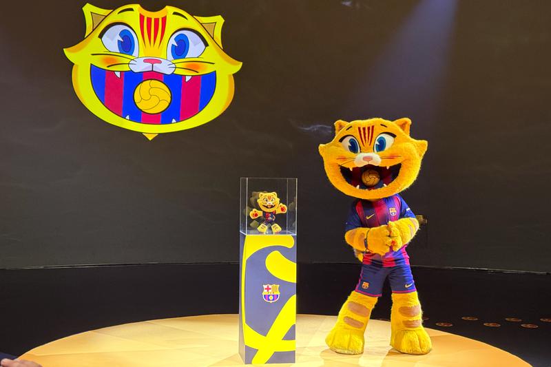 Launch of FC Barcelona's CAT mascot cuddly toy