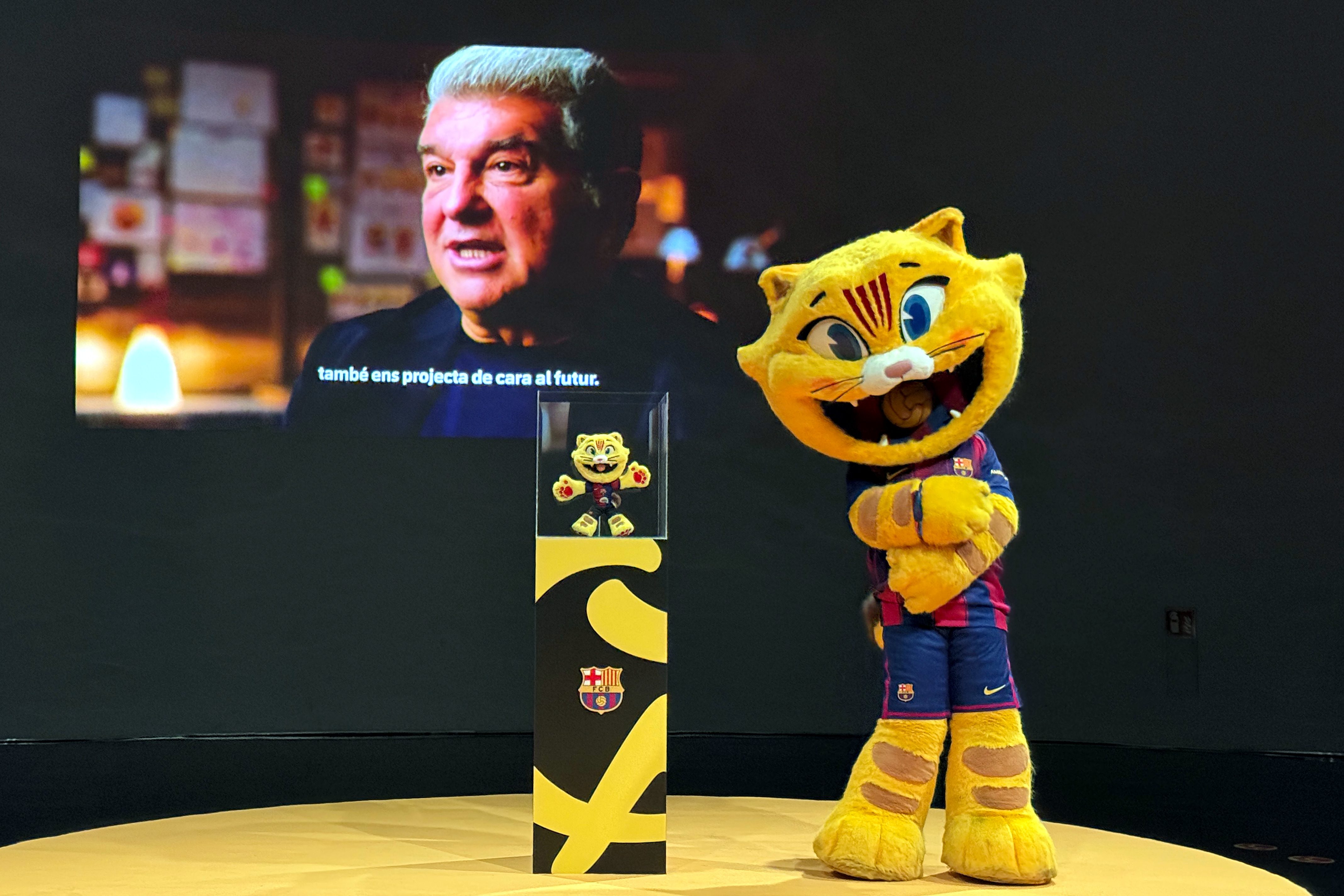 Launch of FC Barcelona's CAT mascot cuddly toy