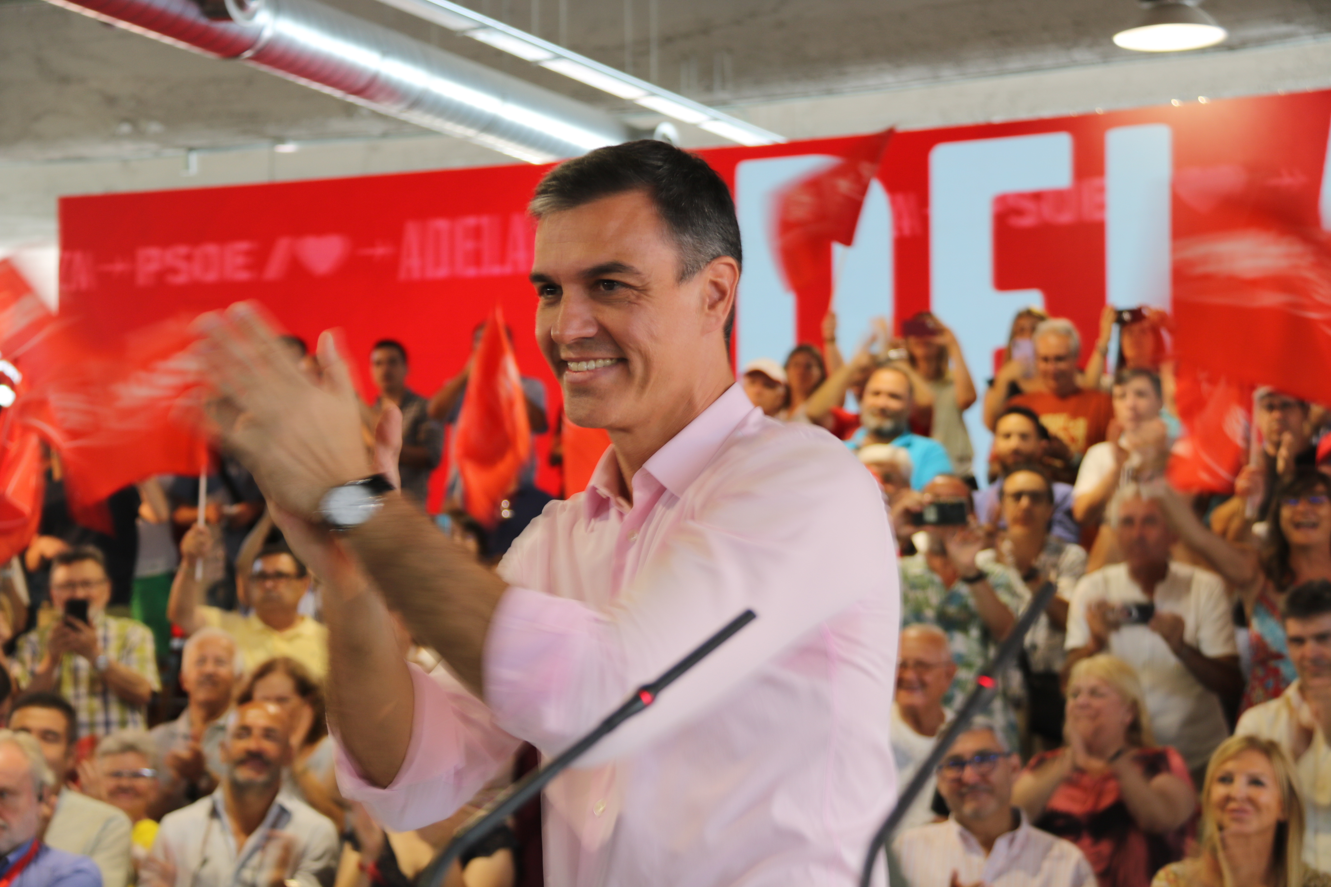 Socialist PM candidate for July 23 election Pedro Sánchez on July 6, 2023