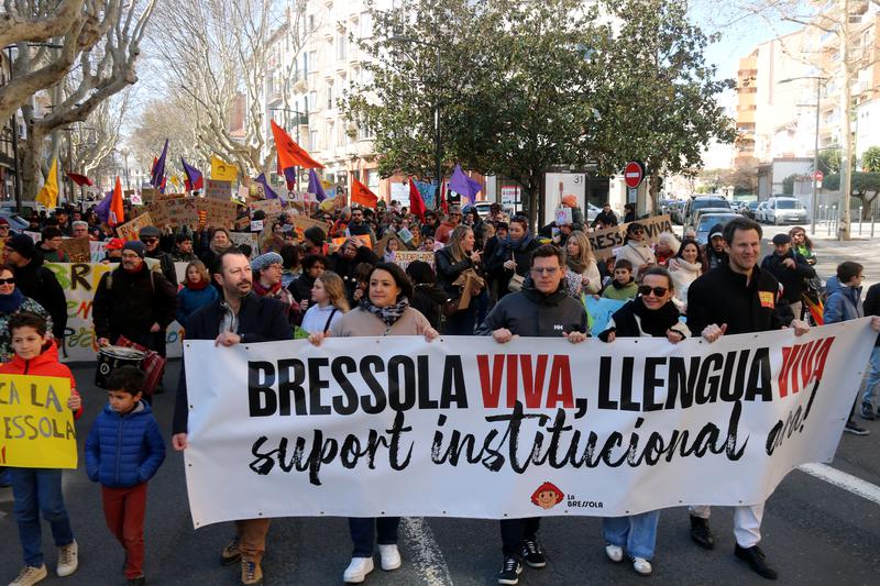 Demonstration to save Catalan-medium schools in Perpignan