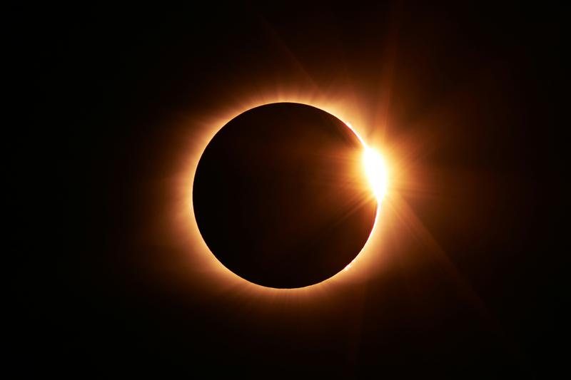 A total solar eclipse in Kentucky, US