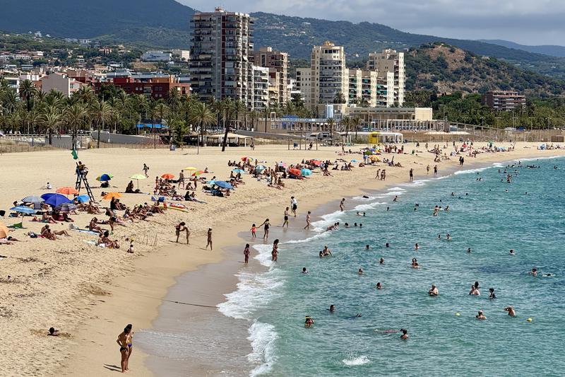 The beach of Mataró, just north of Barcelona