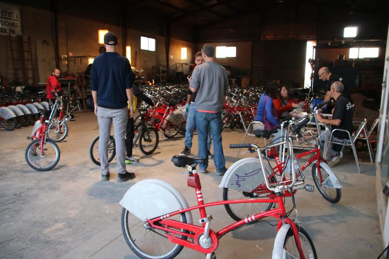 People affected by the Valencia floods collect their solidarity bicycles