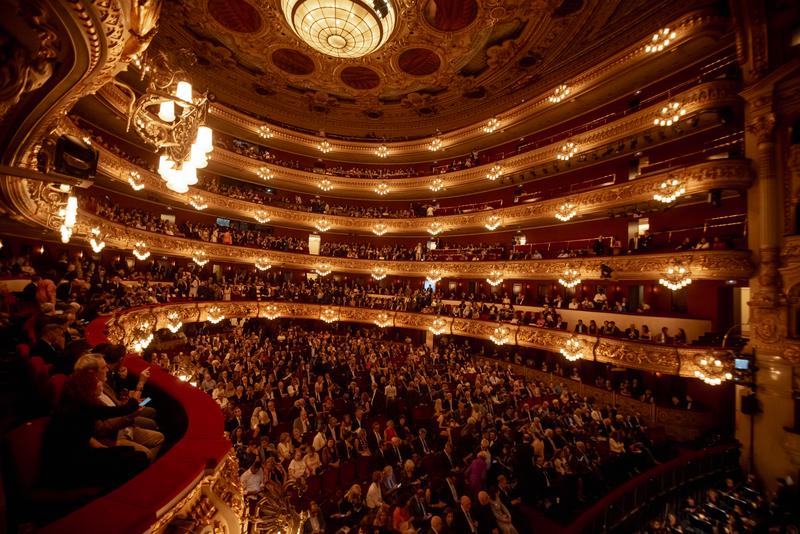 The Liceu during the opera Lady Macbeth of Mtsensk