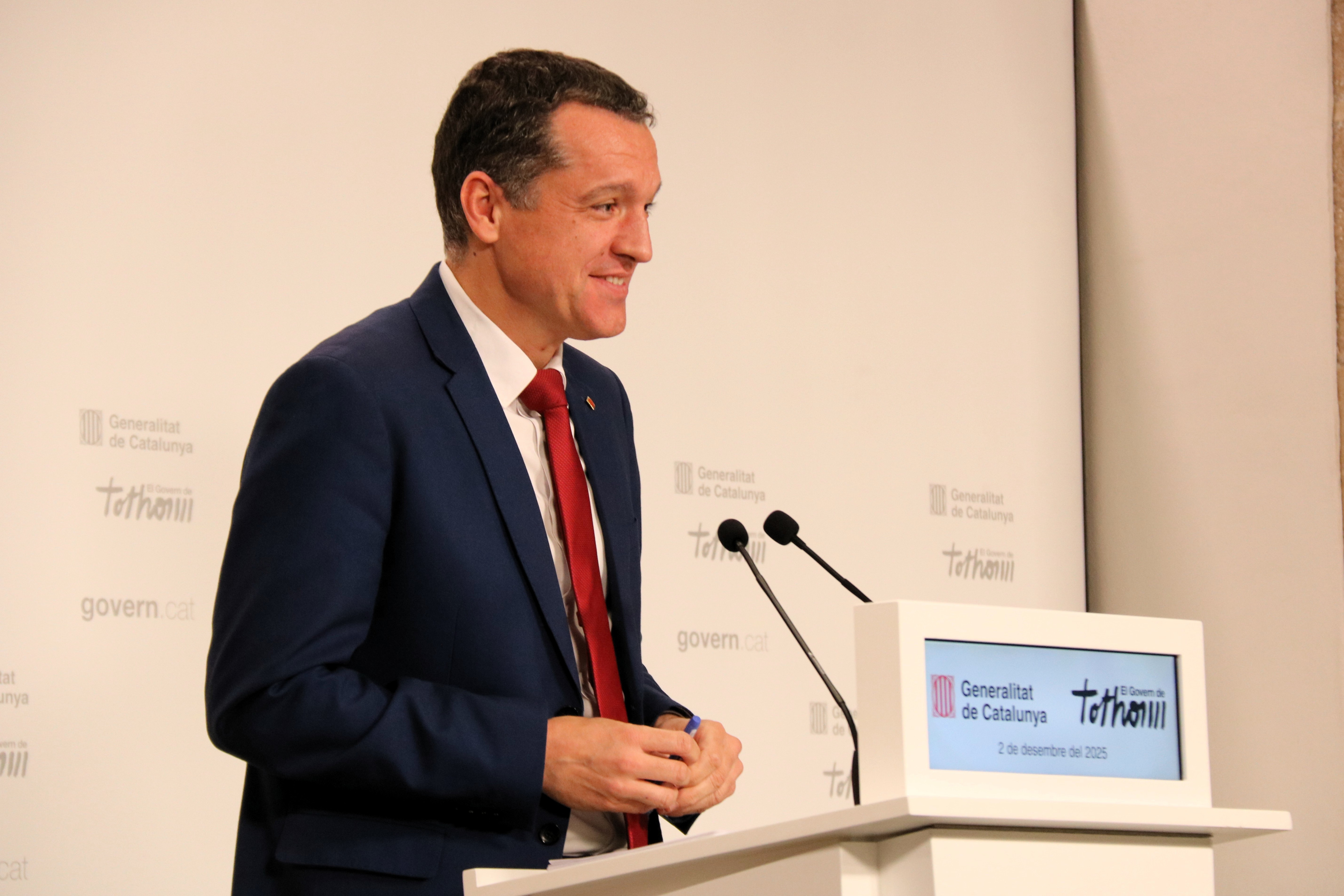 Catalan agriculture minister Òscar Ordeig