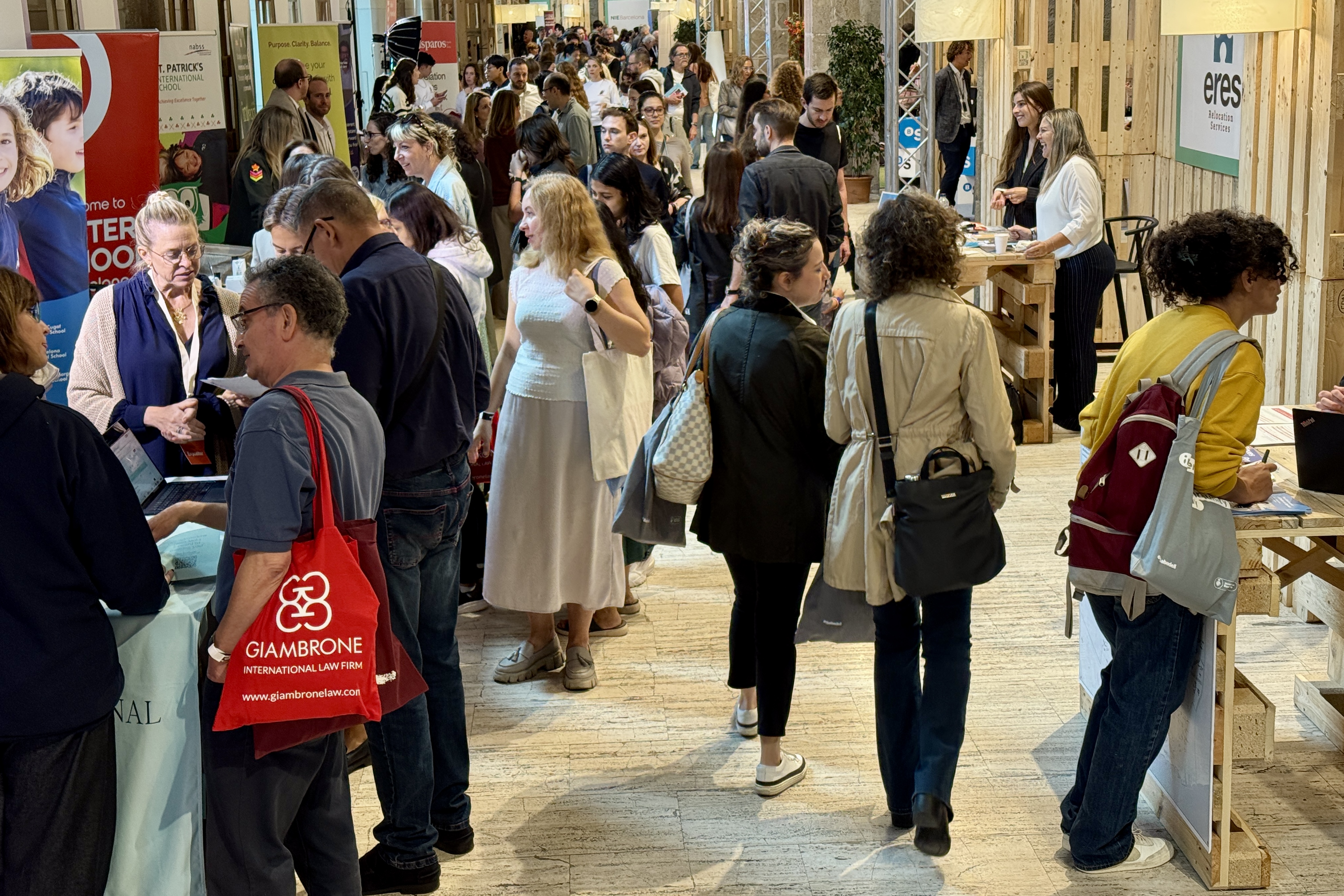 Thousands attend the 2025 edition of the Barcelona International Community Day at the Maritime Museum on October 25, 2025