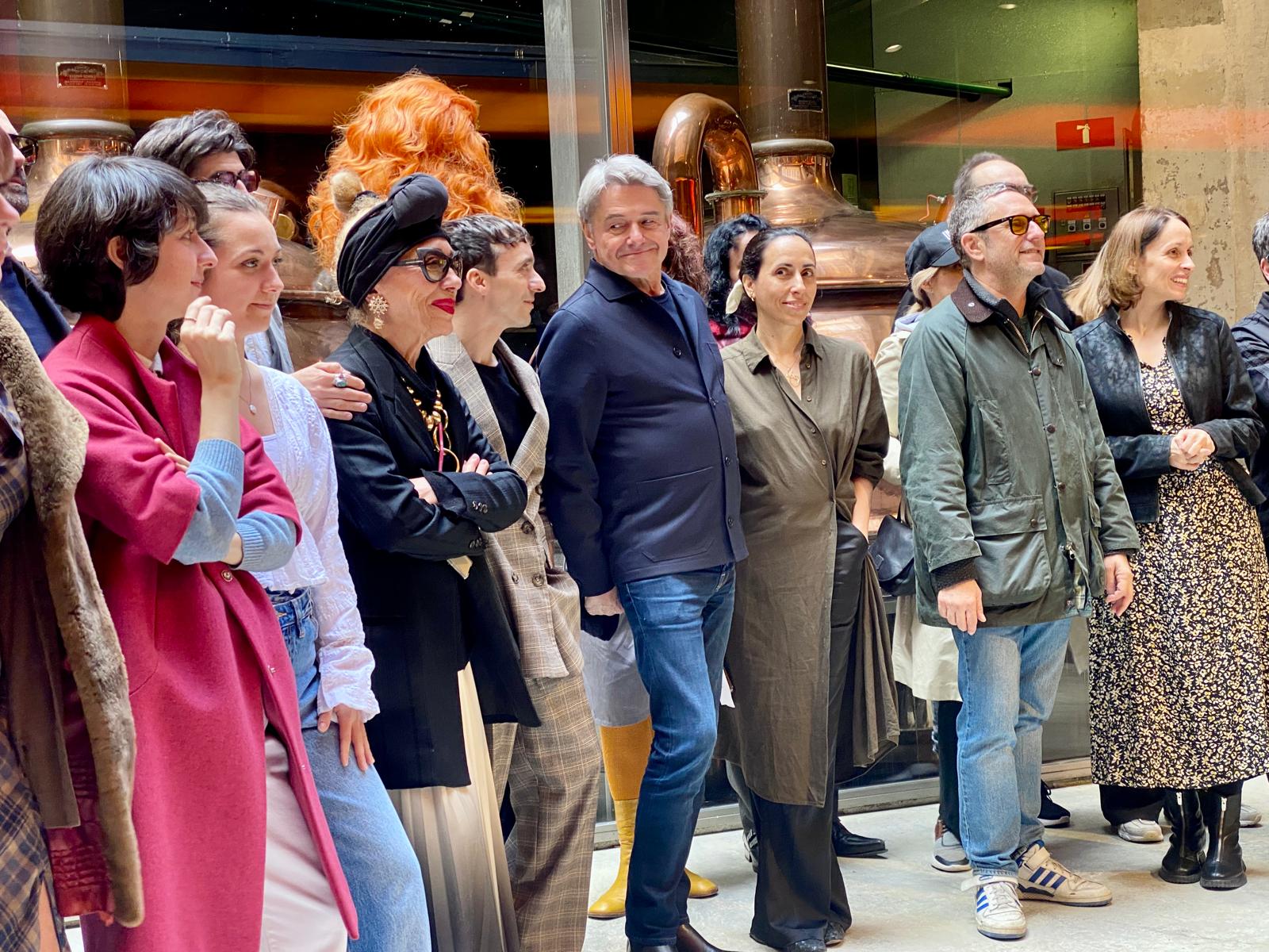 Moritz Feed Doc festival team - Reiner Holzemer at the center, with Uri Altell on the right.